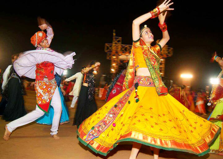 Dandiya Raas dancers Gujarat traditional